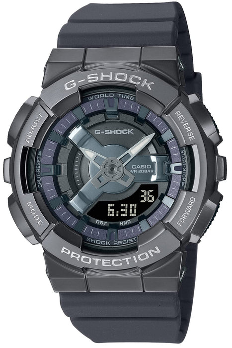 G-Shock Women's Mid-Size Gray Metal-Covered Watch GM-S110B-8AJF by Casio- Japan Figure Store - #1 Bring To You The Best Japanese Goods