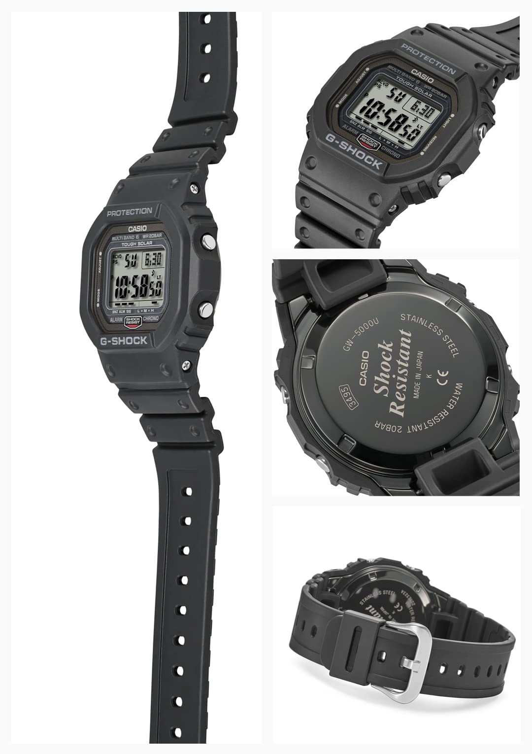 Casio G-Shock GW-5000U-1JF Men's Black Watch - Durable and Stylish- Japan Figure Store - #1 Bring To You The Best Japanese Goods