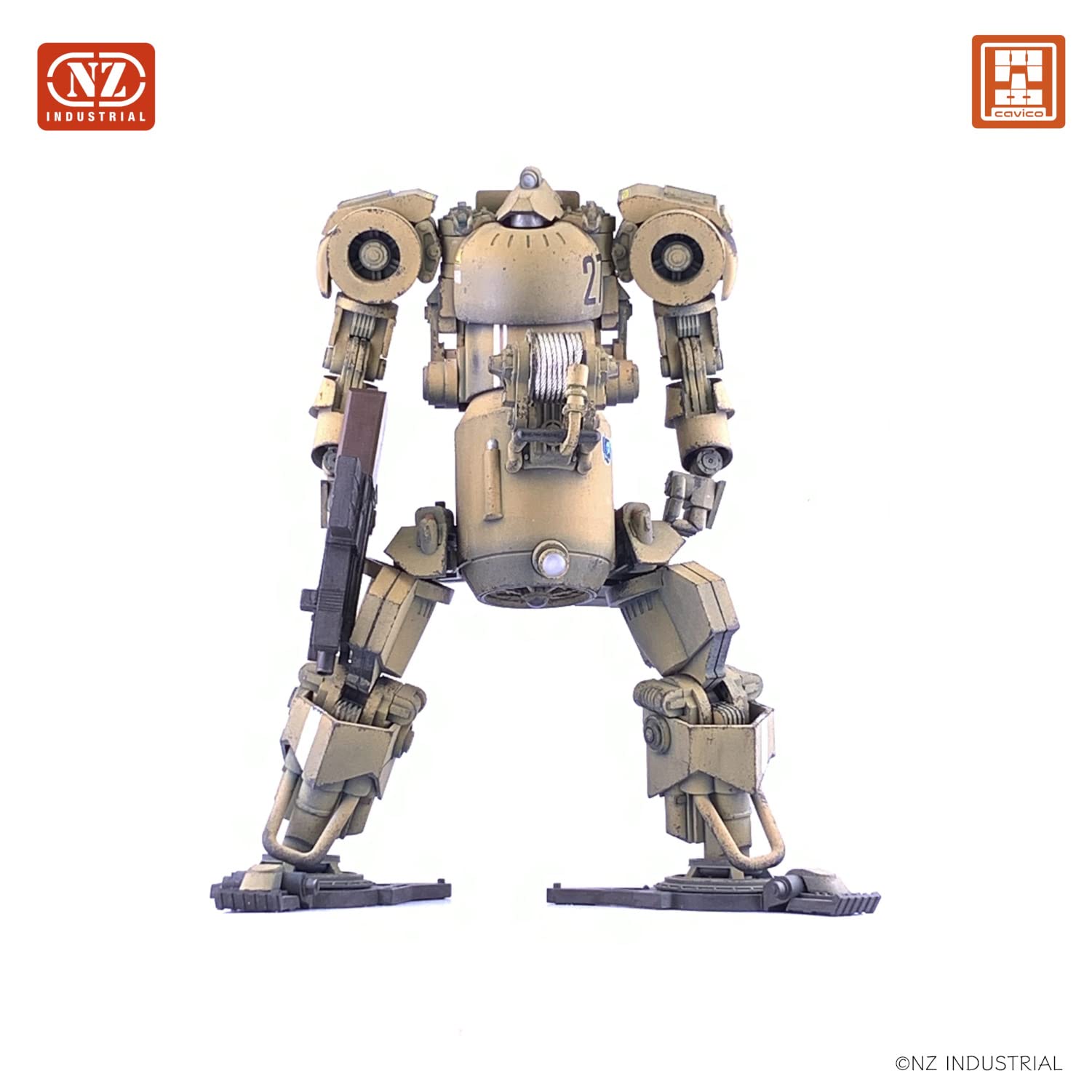 CAVICO 1/35 Iii Humanoid Heavy Duty Machine Late Production Dark Yellow Plastic Model- Japan Figure Store - #1 Bring To You The Best Japanese Goods