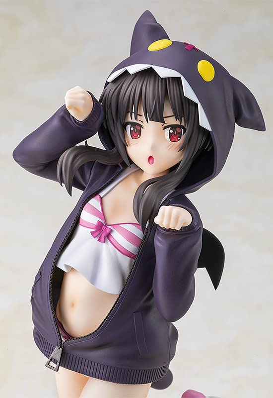 Caworks Animation Bless This Wonderful World! Megumin Food ☆ Look Chomusuke Ver. Normal Version 1/7 Scale Plastic Painted Finished Figure- Japan Figure Store - #1 Bring To You The Best Japanese Goods