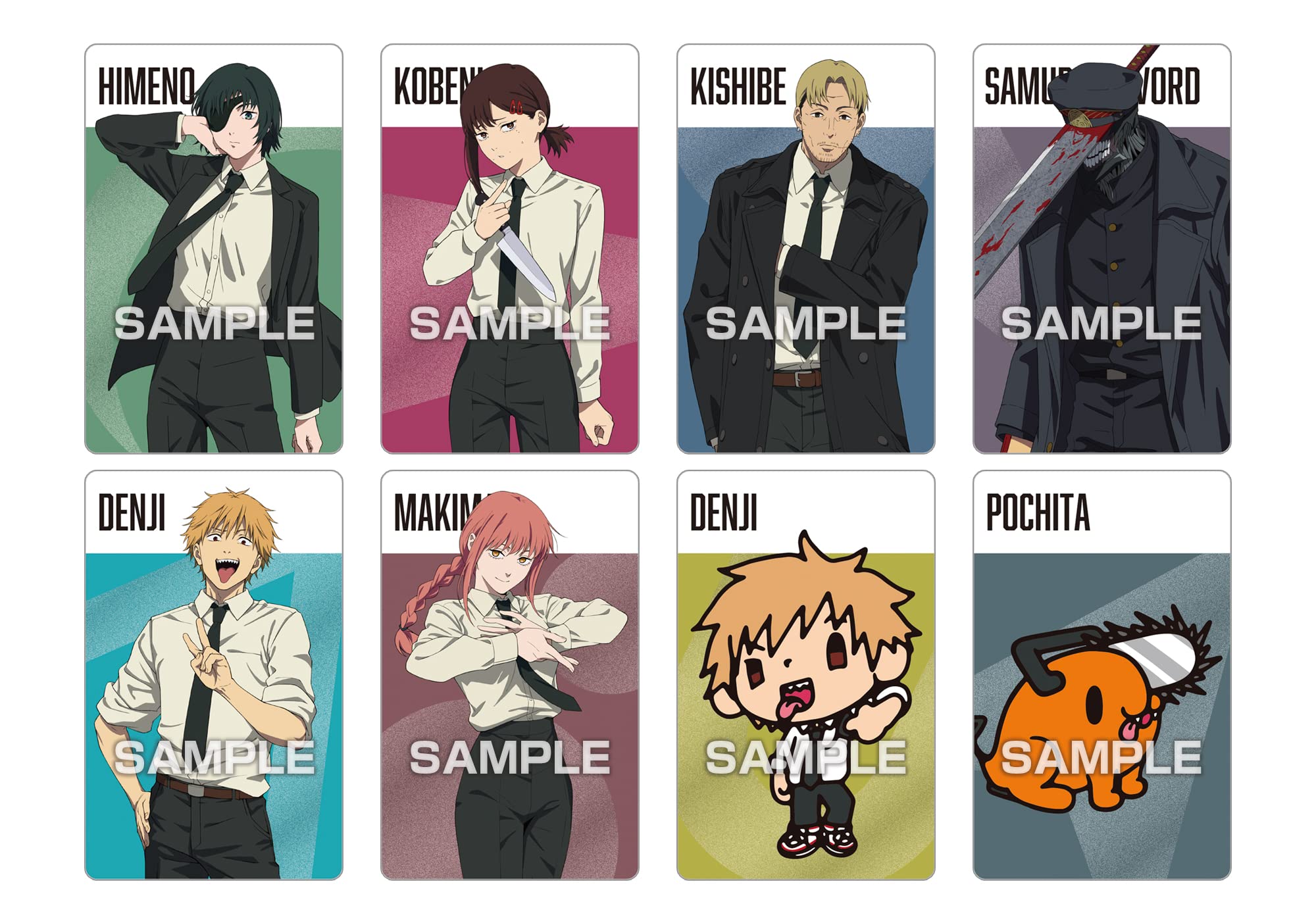 Ensky Japan Chainsaw Man Metallic Card Collection Gum 16 Pack Box Shokugan- Japan Figure Store - #1 Bring To You The Best Japanese Goods