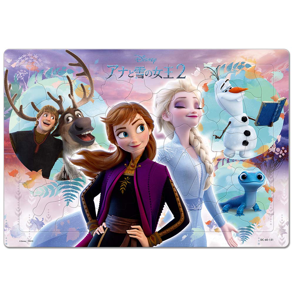TENYO Jigsaw Puzzle Disney Frozen 2 One Heart 60 Pieces Child Puzzle- Japan Figure Store - #1 Bring To You The Best Japanese Goods