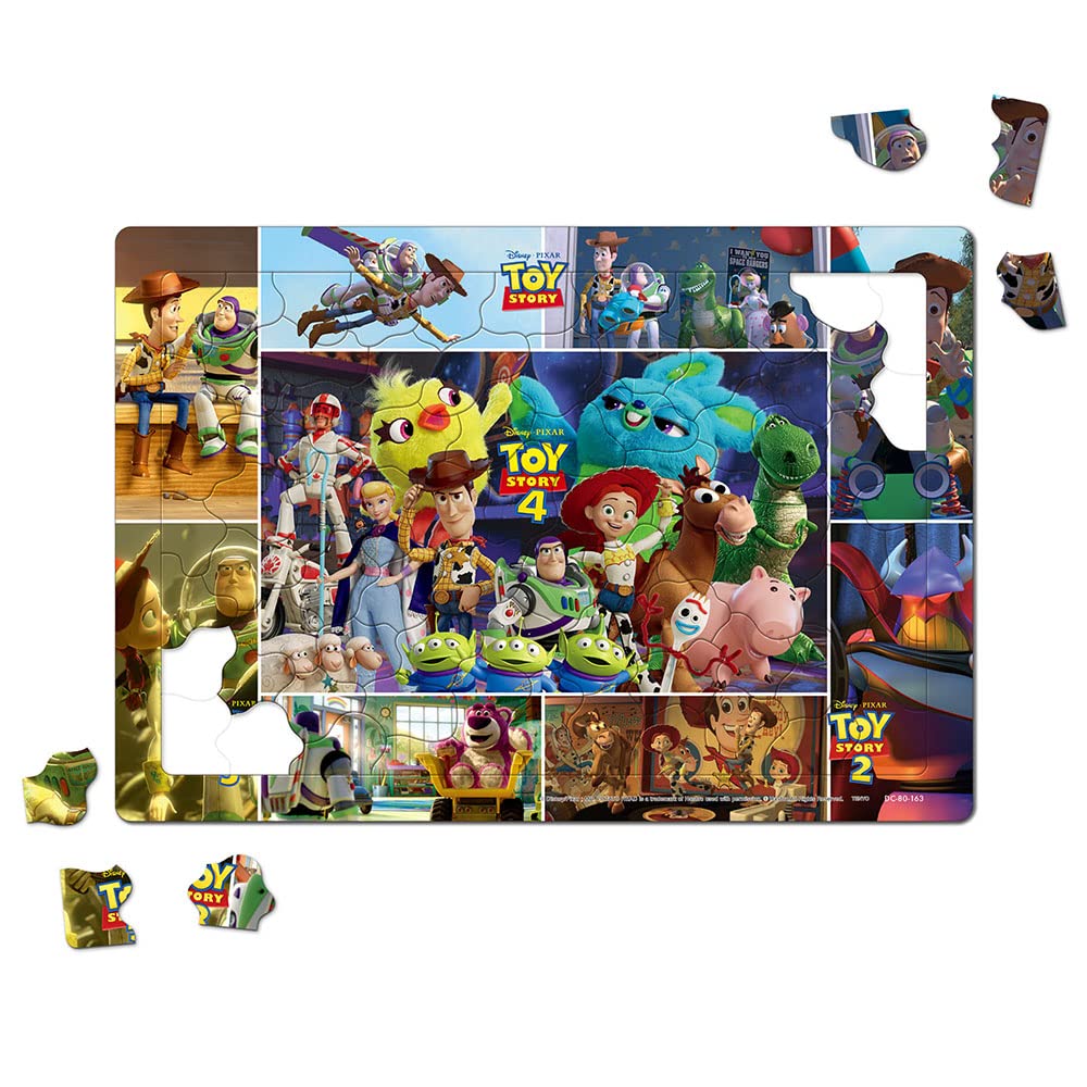 TENYO Dc80-163 Jigsaw Puzzle Disney Toy Story Scenes 80 Pieces Child Puzzle- Japan Figure Store - #1 Bring To You The Best Japanese Goods