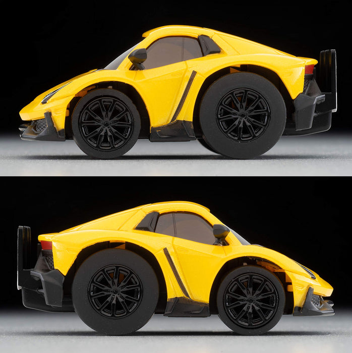 Tomytec Lamborghini Aventador 50th Anniversary Choro Qzero Z-75A Finished Yellow Model- Japan Figure Store - #1 Bring To You The Best Japanese Goods