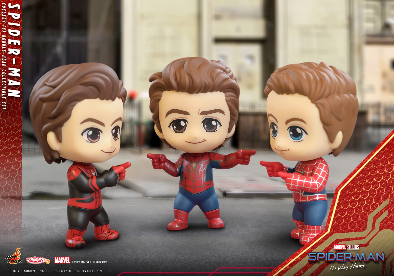 Hot Toys Japan Cosbaby Spider-Man No Way Home Set Of 3 Non-Scale Figures- Japan Figure Store - #1 Bring To You The Best Japanese Goods