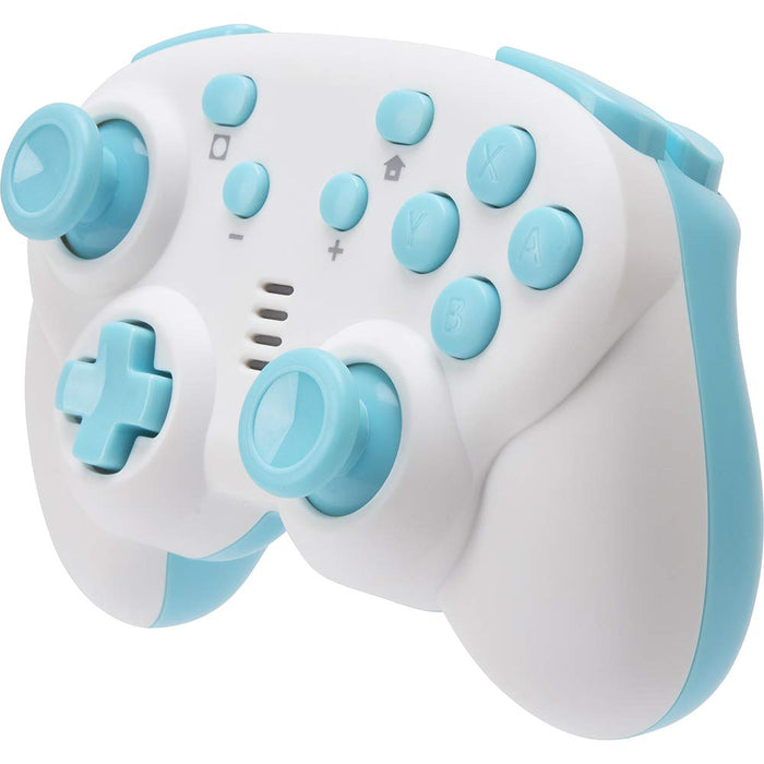 Cyber Gadget Mini Wireless Gyro Controller Switch - Cream X Light Blue- Japan Figure Store - #1 Bring To You The Best Japanese Goods