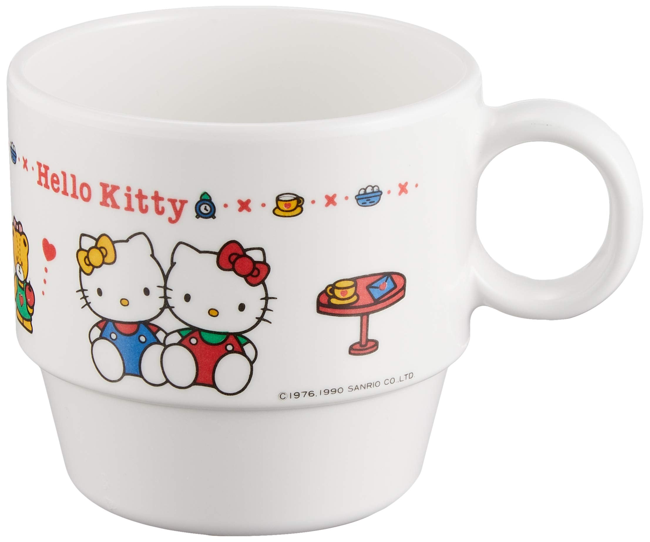 Seibu Shoji Hello Kitty Cup White Melamine Resin Japan Rkt77 Kids Tableware- Japan Figure Store - #1 Bring To You The Best Japanese Goods