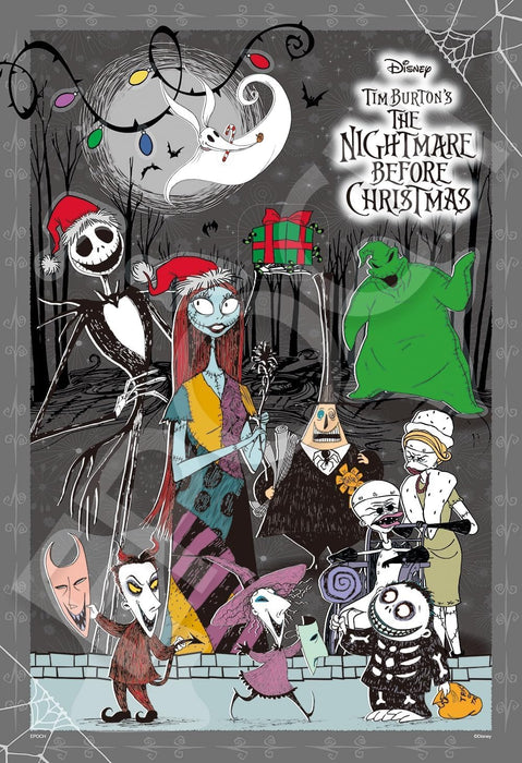 Epoch 300pc Disney Nightmare Before Xmas Puzzle Deco Collage 26x3- Japan Figure Store - #1 Bring To You The Best Japanese Goods