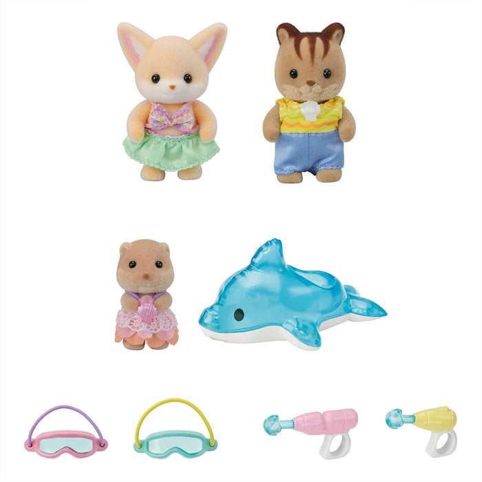 Epoch Sylvanian Families Friendship Water Play Set S-75 Toy Dollhouse for 3+ Years- Japan Figure Store - #1 Bring To You The Best Japanese Goods