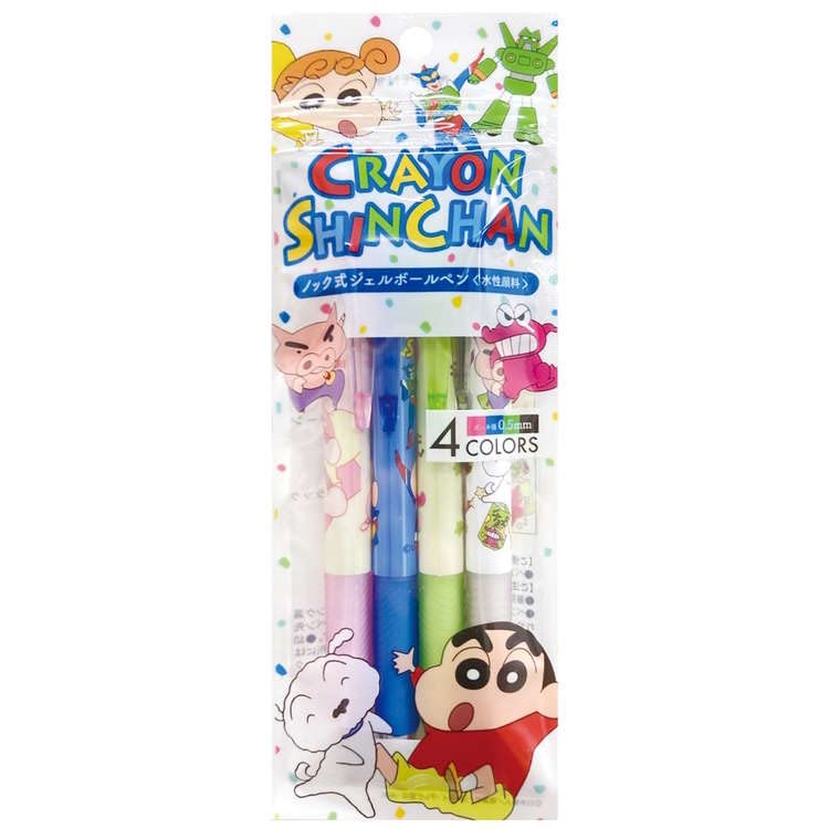 Eye Planning Crayon Shin Chan Gel Pen 4 Pack Japan K6497B- Japan Figure Store - #1 Bring To You The Best Japanese Goods