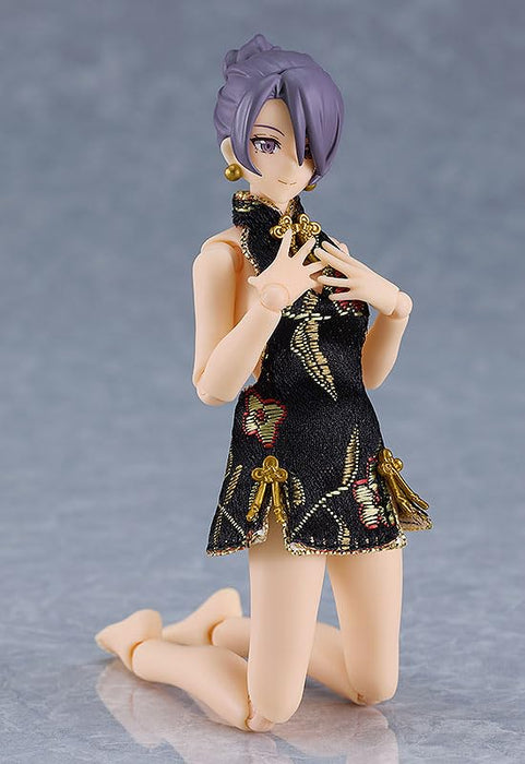 Max Factory Figma Mika Black China Dress Miniskirt Figure- Japan Figure Store - #1 Bring To You The Best Japanese Goods
