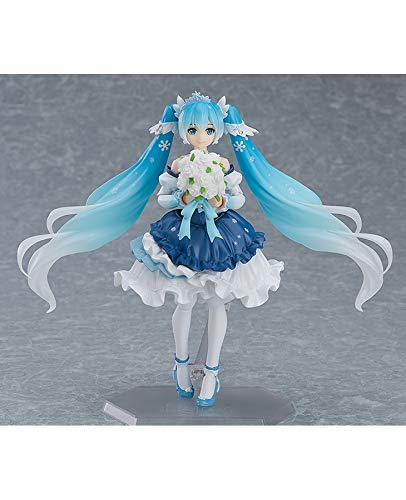 Good Smile Company Figma Snow Miku Snow Princess Ver. (Limited Japan Wonder Festival 2019 Winter Online Shop Sapporo Snow Festival)- Japan Figure Store - #1 Bring To You The Best Japanese Goods