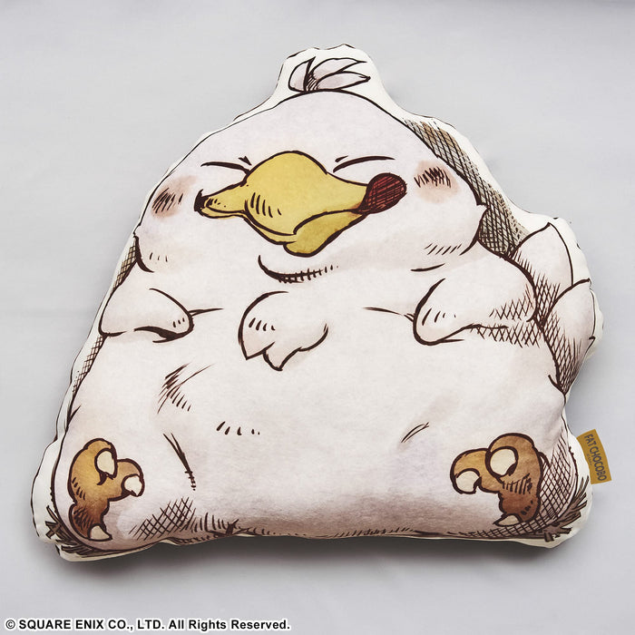 Final Fantasy Fluffy Die-Cut Cushion Fat Chocobo- Japan Figure Store - #1 Bring To You The Best Japanese Goods