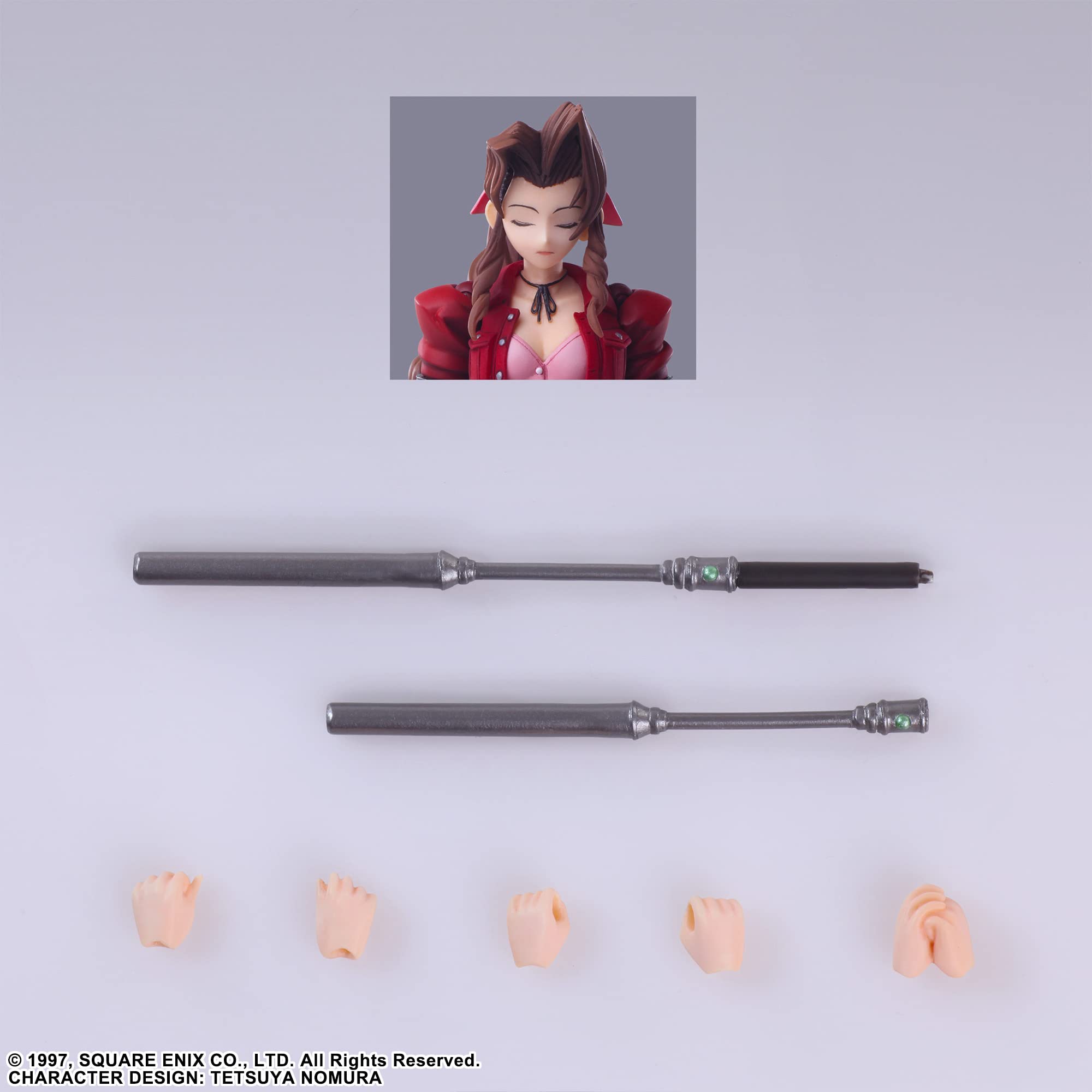 Final Fantasy Vii Bring Arts Aerith Gainsborough Pvc Painted Action Figure- Japan Figure Store - #1 Bring To You The Best Japanese Goods