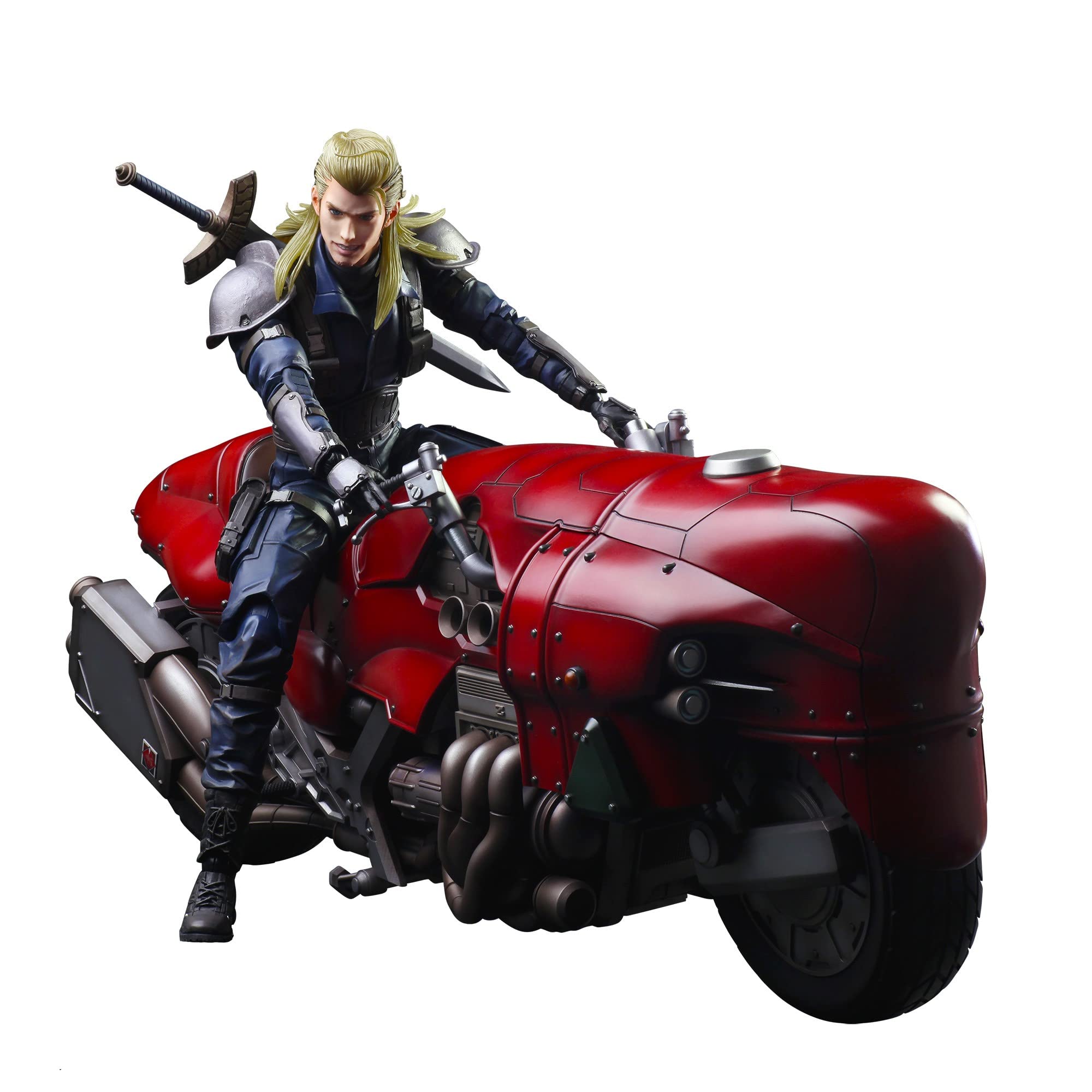 Square Enix Final Fantasy VII Remake Play Arts Kai Roche & Motorcycle Set Japanese Pvc Figure- Japan Figure Store - #1 Bring To You The Best Japanese Goods