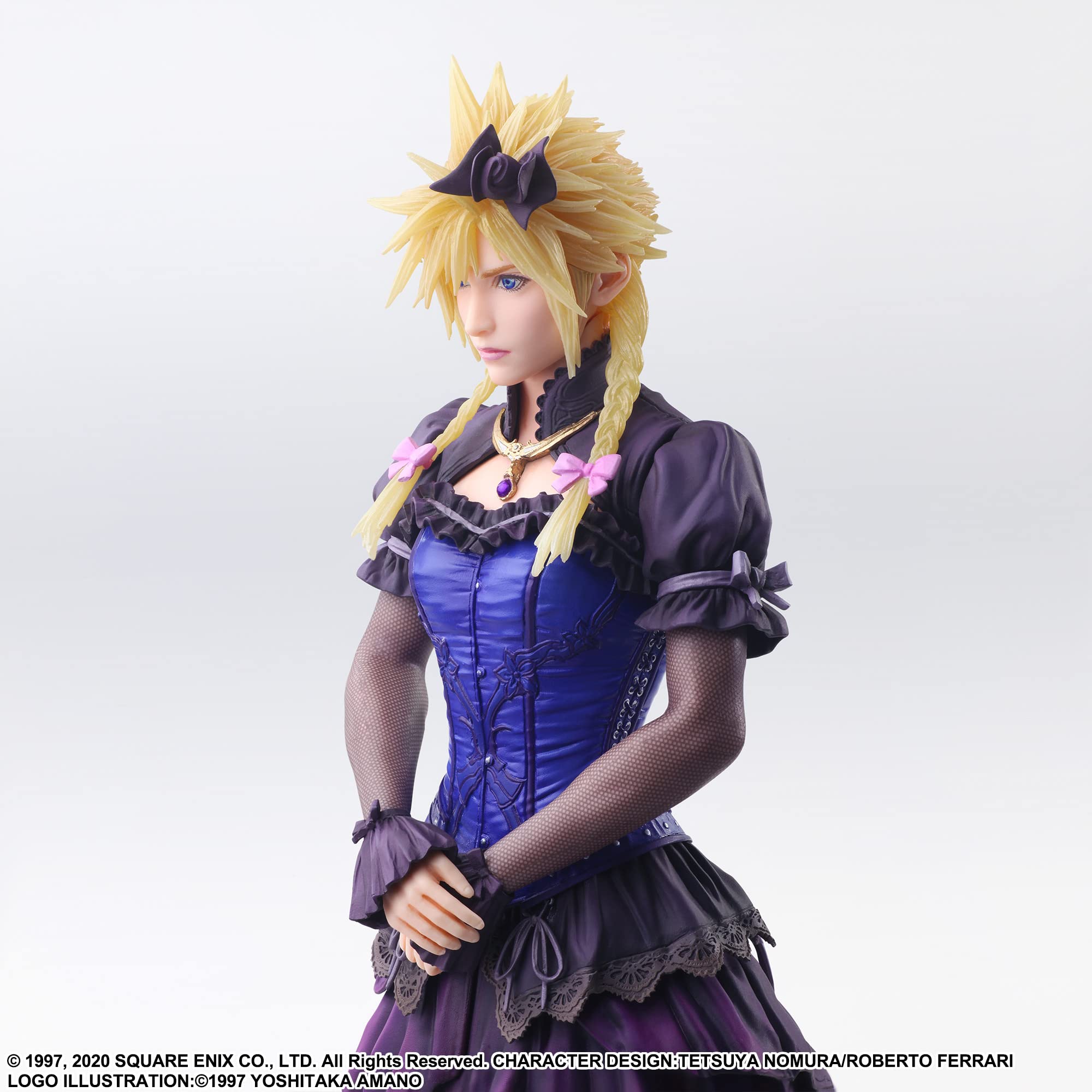 Square Enix Final Fantasy VII Remake Static Arts Cloud Strife Dress Ver - Final Fantasy PVC Figure- Japan Figure Store - #1 Bring To You The Best Japanese Goods