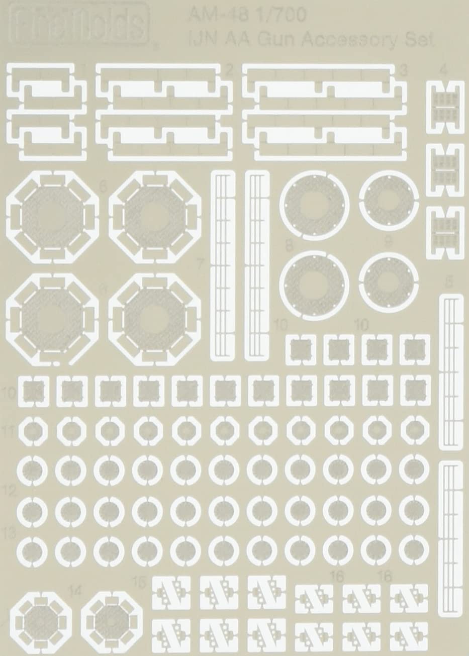 Fine Molds 1/700 Ship Accessories Japanese Navy Anti-Aircraft Gun Accessory Set Plastic Model Parts Am48- Japan Figure Store - #1 Bring To You The Best Japanese Goods