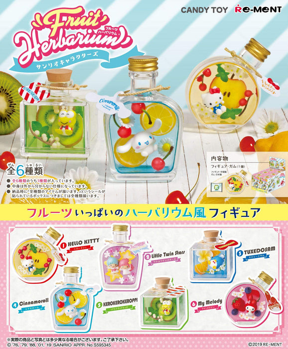RE-MENT Fruit Herbarium Sanrio Characters 1 Box 6 Pcs Complete Set- Japan Figure Store - #1 Bring To You The Best Japanese Goods