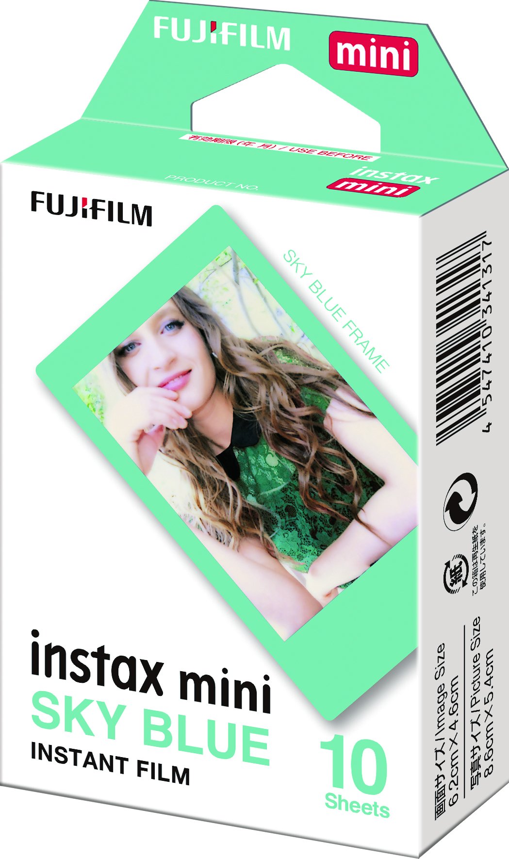 Instax Mini Sky Blue Cheki Film 10 Sheets With Blue Frame From Japan- Japan Figure Store - #1 Bring To You The Best Japanese Goods