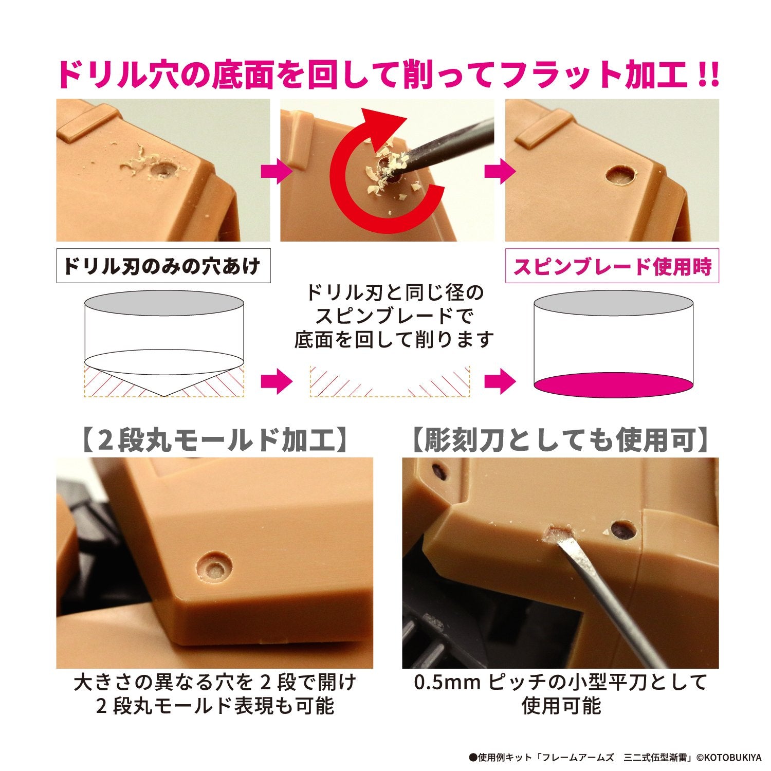 GOD HAND Gh-Sb-1-3 Spin Blade Set For Power Pin Vice- Japan Figure Store - #1 Bring To You The Best Japanese Goods