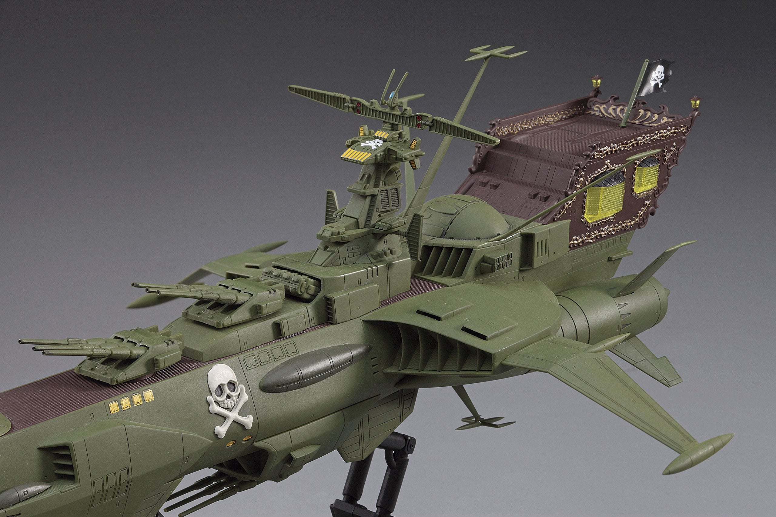 HASEGAWA 64724 Space Pirate Battleship Arcadia Captain Harlock First Ship 1/1500 Scale Kit- Japan Figure Store - #1 Bring To You The Best Japanese Goods