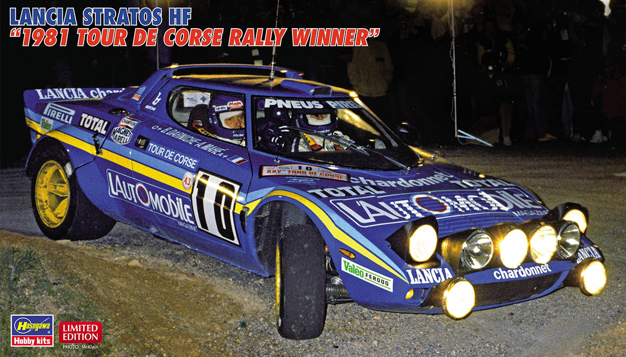 HASEGAWA 1/24 Lancia Stratos Hf '1981 Tour De Corse Rally Winner' Plastic Model- Japan Figure Store - #1 Bring To You The Best Japanese Goods