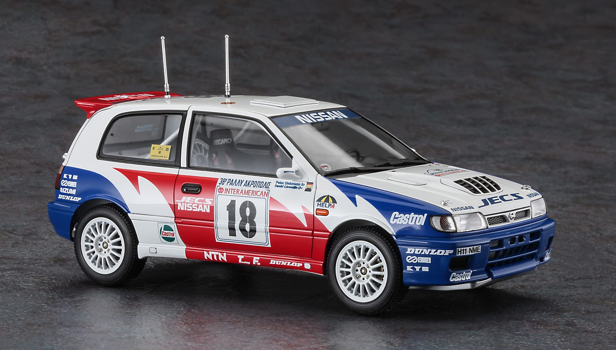 HASEGAWA 1/24 Nissan Pulsar Rnn14 Gti-R '1991 Acropolis Rally' Plastic Model- Japan Figure Store - #1 Bring To You The Best Japanese Goods