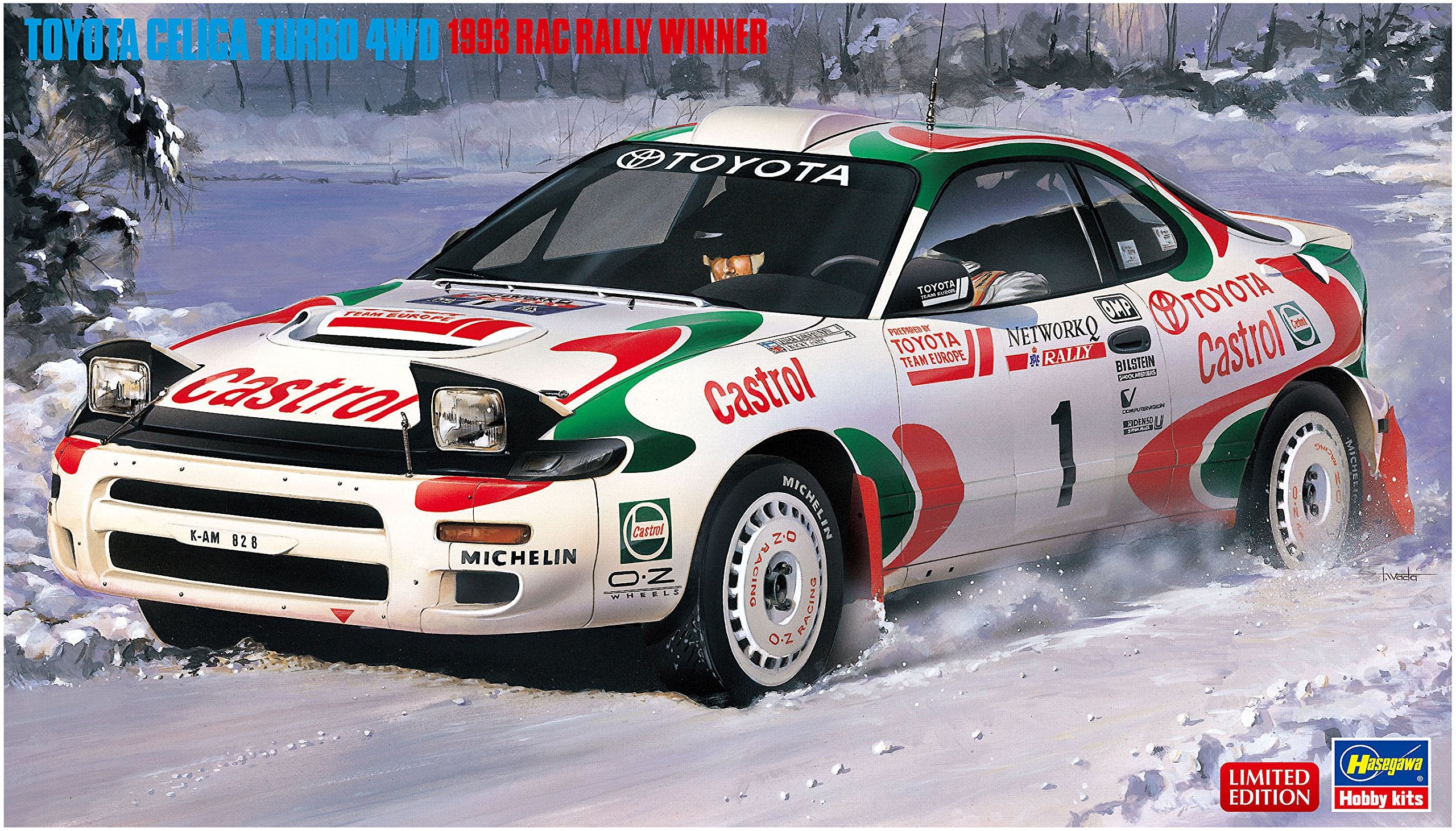 HASEGAWA 20358 Toyota Celica Turbo 4Wd '1993 Rac Rally Winner' 1/24 Scale Kit- Japan Figure Store - #1 Bring To You The Best Japanese Goods