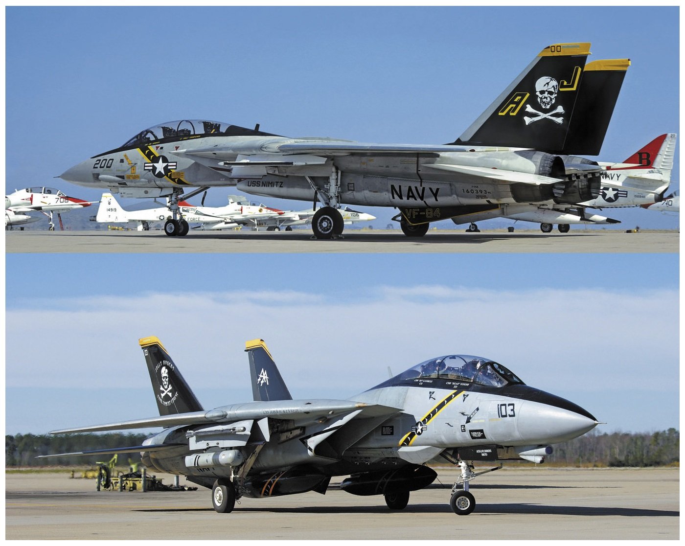 HASEGAWA Sp346 F-14A/B Tomcat Jolly Rogers 2 Aircraft Set 1/72 Scale Kit- Japan Figure Store - #1 Bring To You The Best Japanese Goods