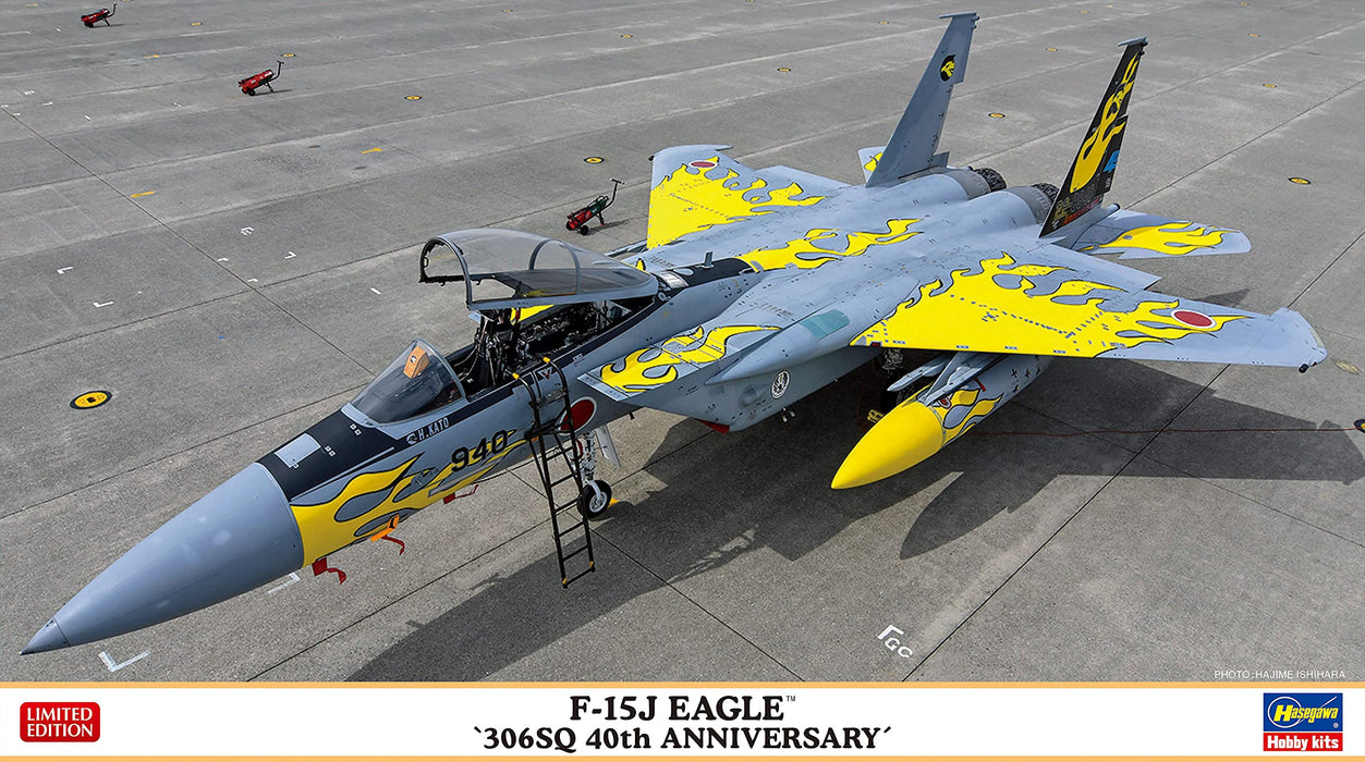 HASEGAWA 1/72 F-15J Eagle 306Sq 40Th Anniversary Plastic Model- Japan Figure Store - #1 Bring To You The Best Japanese Goods