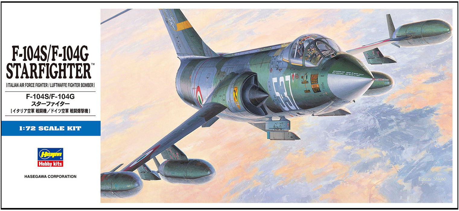 HASEGAWA D17 F-104S/F-104G Starfighter Italian 1/72 Scale Kit- Japan Figure Store - #1 Bring To You The Best Japanese Goods