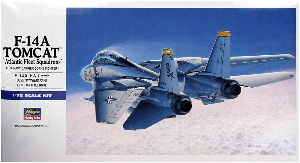 HASEGAWA 1/72 F-14A Tomcat 'Atlantic Fleet Squardrons' U.S. Navy Carrier-Borne Fighter Plastic Model- Japan Figure Store - #1 Bring To You The Best Japanese Goods
