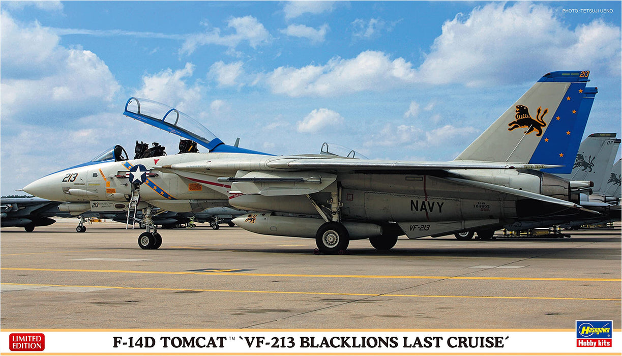 HASEGAWA - 1/72 F-14D Tomcat 'Vf-213 Black Lions Last Cruise' Plastic Model- Japan Figure Store - #1 Bring To You The Best Japanese Goods