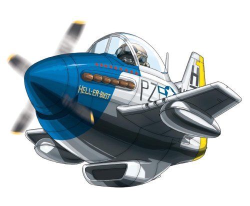 Hasegawa Eggplane 07 P-51 Mustang Model Kit- Japan Figure Store - #1 Bring To You The Best Japanese Goods