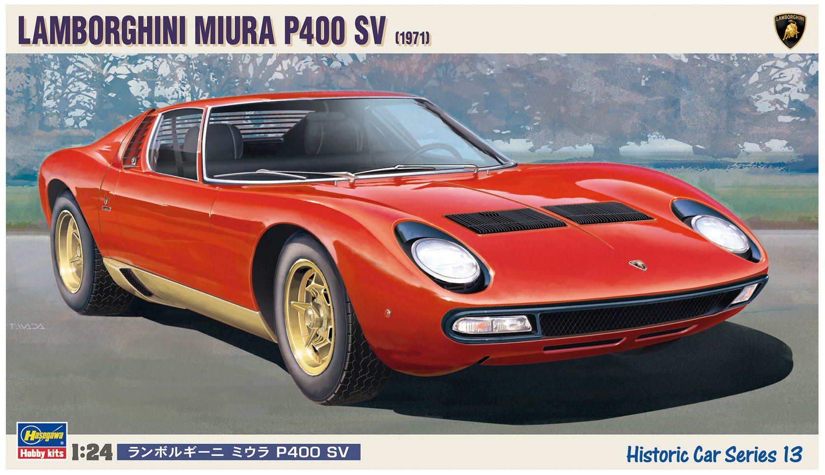 HASEGAWA 1/24 Lamborghini Miura P400 Sv 1971 Plastic Model- Japan Figure Store - #1 Bring To You The Best Japanese Goods