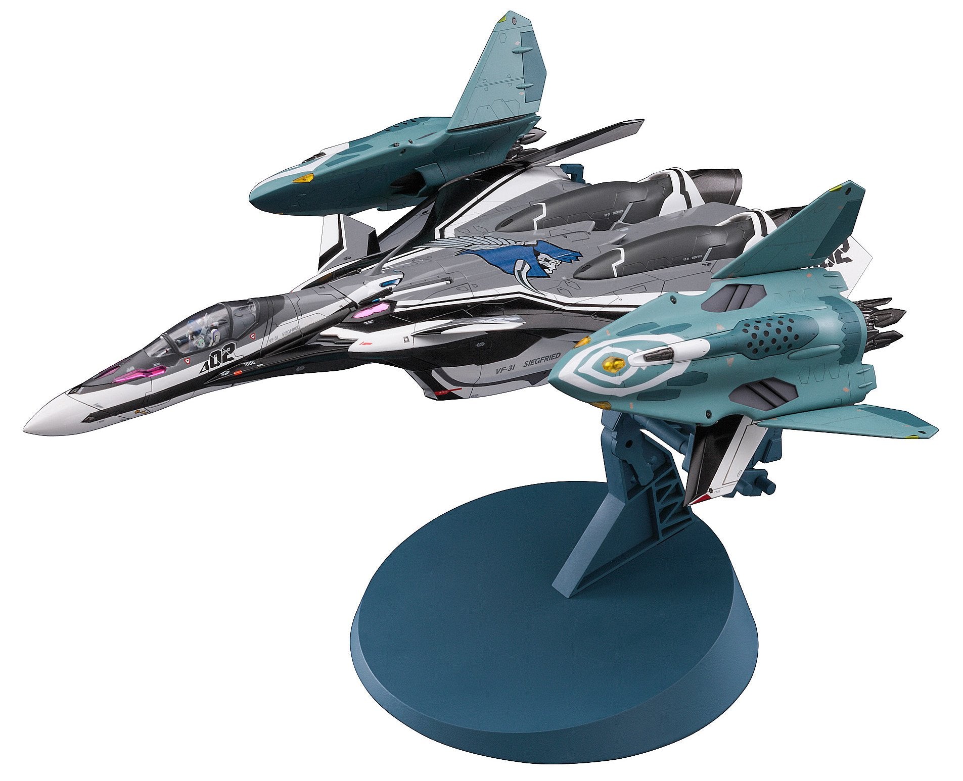 HASEGAWA 65844 Macross Delta The Movie Vf-31F Siegfried Messer / Hayate W/ Lill Draken 1/72 Scale Kit- Japan Figure Store - #1 Bring To You The Best Japanese Goods