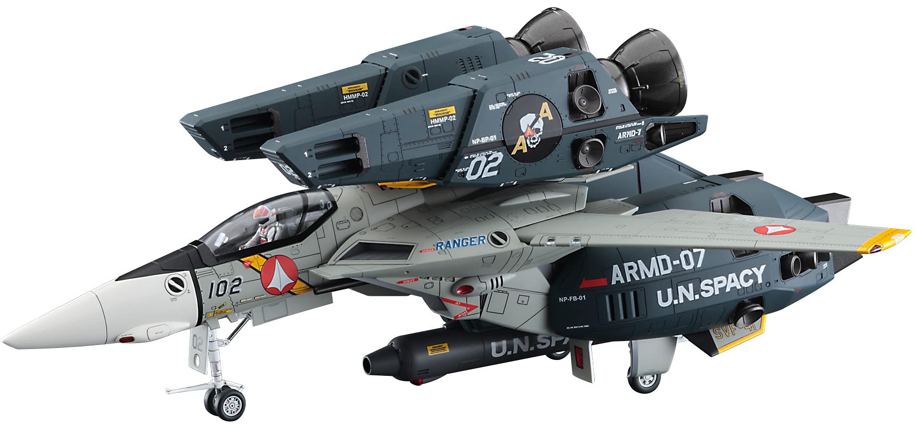 HASEGAWA 1/48 Vf-1J Super Strike Valkyrie 'Svf-41 Blackaces Macross Plastic Model- Japan Figure Store - #1 Bring To You The Best Japanese Goods