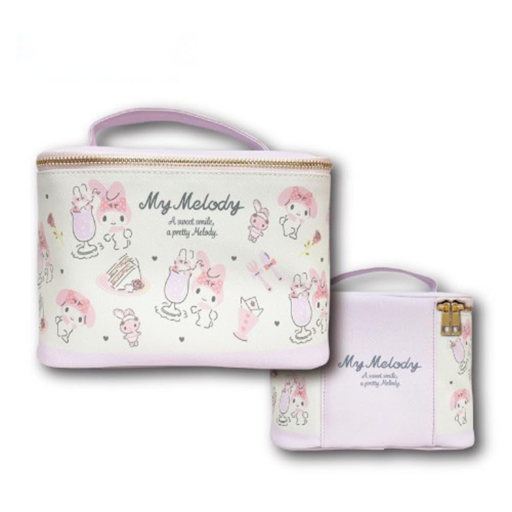 Hatakeyamashoji Japan My Melody Vanity Pouch Flyer Pattern Makeup Case- Japan Figure Store - #1 Bring To You The Best Japanese Goods