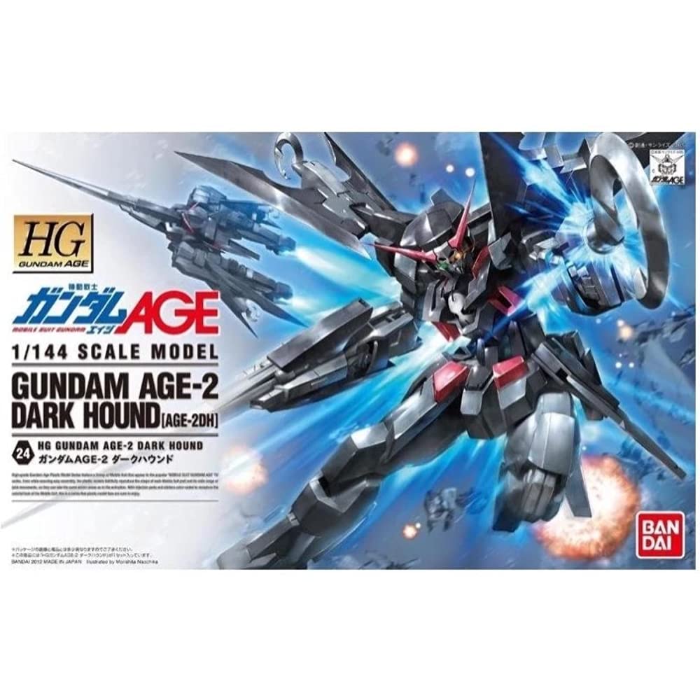 BANDAI Gundam Hg Age-24 Gundam Age-2 Dark Hound Age-2Dh 1/144 Scale Kit- Japan Figure Store - #1 Bring To You The Best Japanese Goods