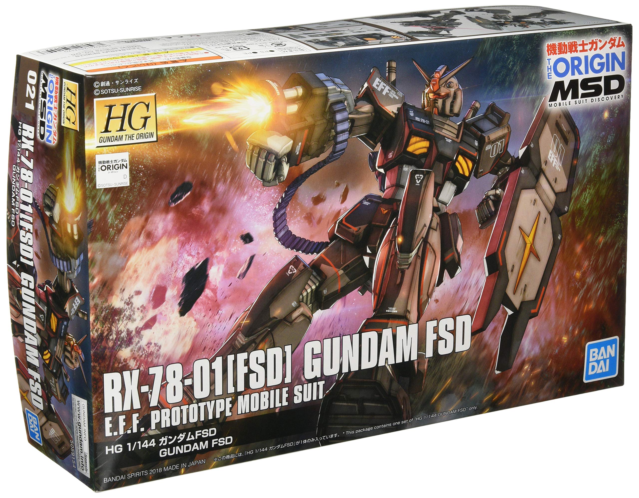 BANDAI Gundam The Origin 021 Gundam Fsd 1/144 Scale Kit- Japan Figure Store - #1 Bring To You The Best Japanese Goods