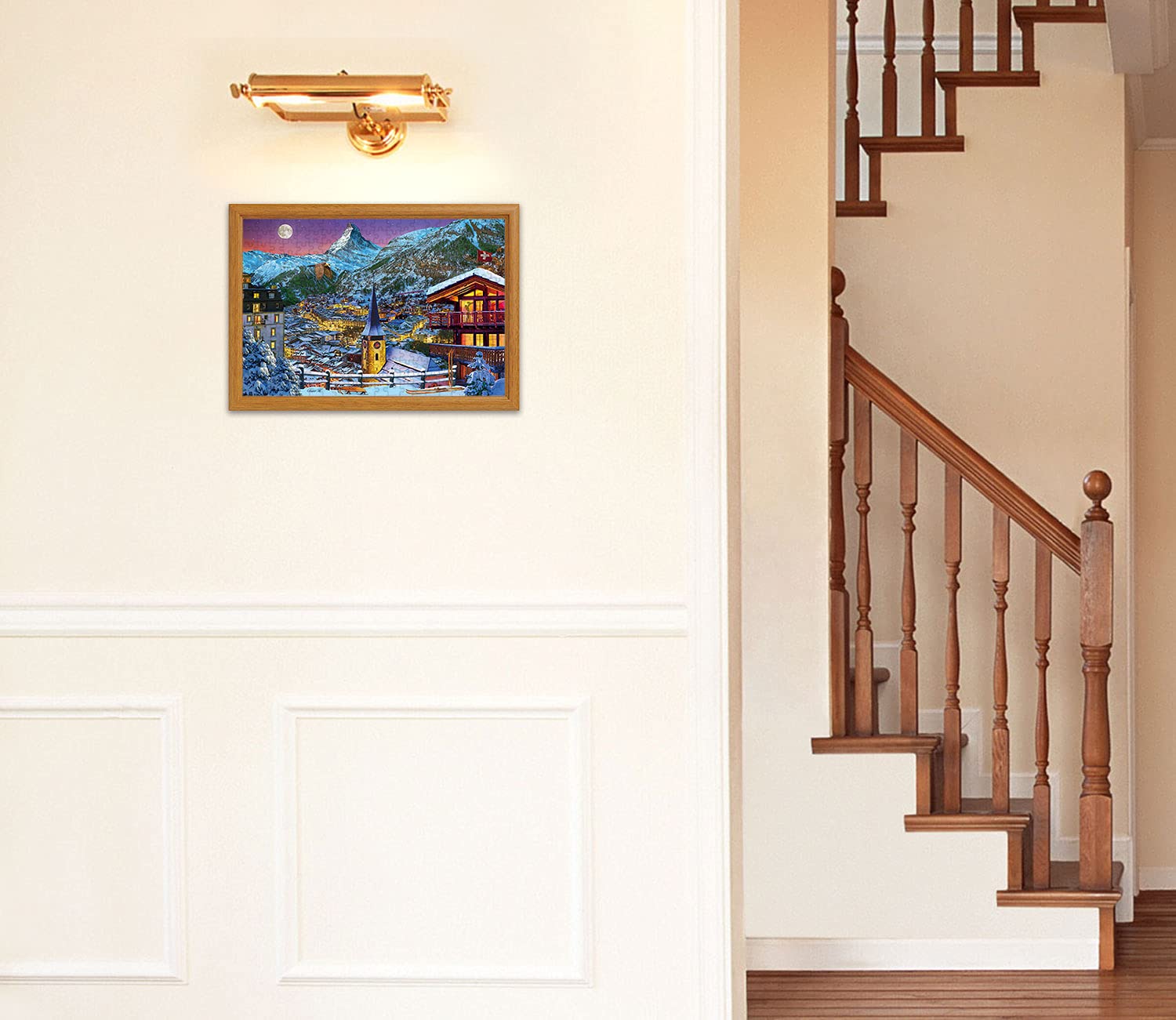 APPLEONE 300-362 Jigsaw Puzzle Moonlit Zermatt In Switzerland 300 Pieces- Japan Figure Store - #1 Bring To You The Best Japanese Goods