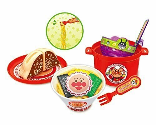 Joy Palette Chatcha'! Anpanman Ramen Set In Anpanman Hot Water Cut - Japan Figure