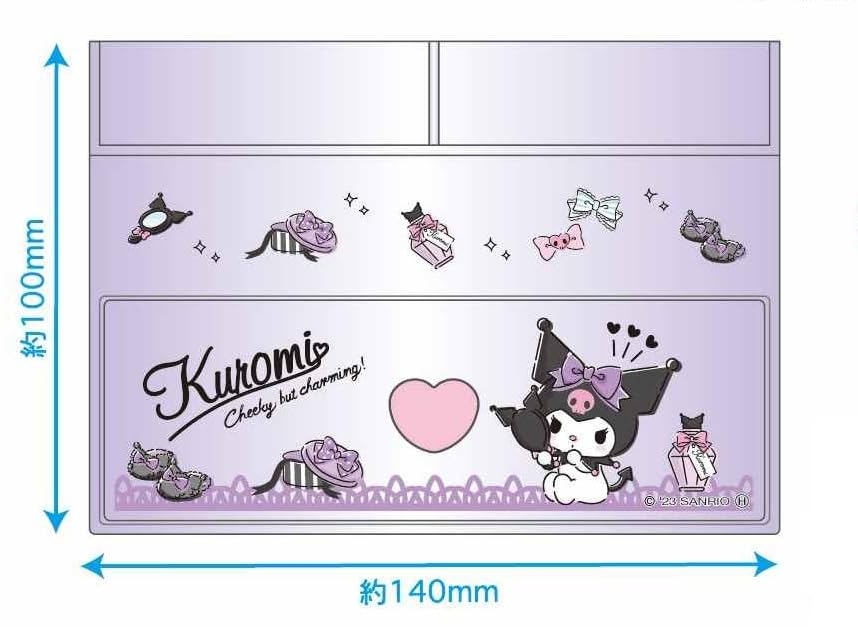 K Company Kuromi Cosmetic Case H100xW140xD90mm CKOC1-Ku- Japan Figure Store - #1 Bring To You The Best Japanese Goods