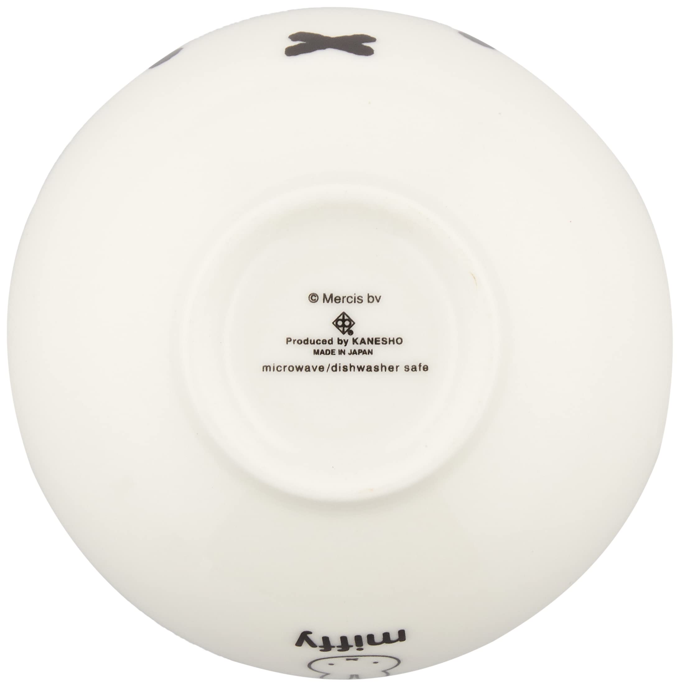 Kaneshotouki Miffy Face Up Tea Bowl 10.5cm White Rice Bowl- Japan Figure Store - #1 Bring To You The Best Japanese Goods