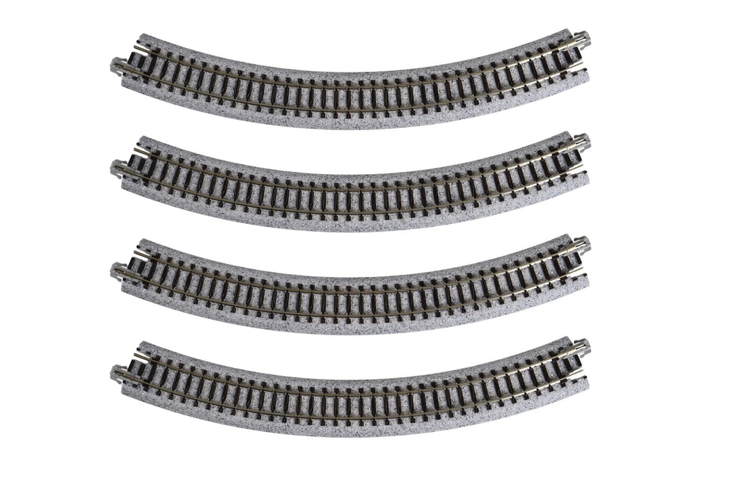 Kato N Gauge R249-45° Curved Track Set - 4 Pieces Model Railroad Supplies- Japan Figure Store - #1 Bring To You The Best Japanese Goods