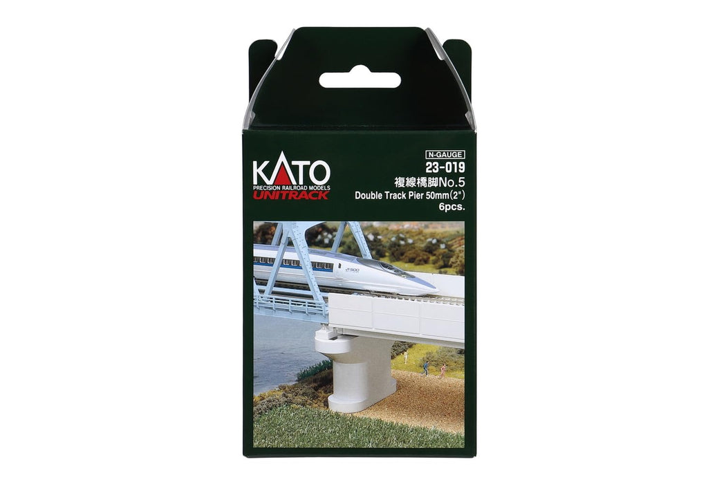Kato N Gauge Double Track Pier No.5 Set - 6 Pieces Railway Model Supplies- Japan Figure Store - #1 Bring To You The Best Japanese Goods