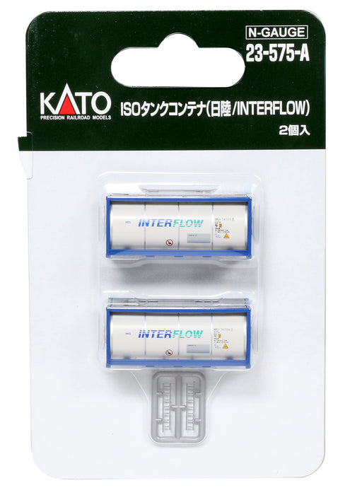 Kato N Gauge Iso Tank Container - Nippon Riku - 2 Pieces Railway Model 23-575-A- Japan Figure Store - #1 Bring To You The Best Japanese Goods
