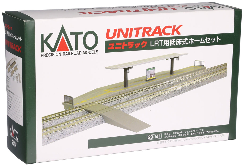 Kato Railway Model Supplies - N Gauge LRT Low Floor Platform Set 23-141- Japan Figure Store - #1 Bring To You The Best Japanese Goods