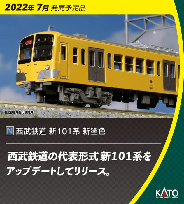 KATO 10-1753 Seibu Railway Series New 101 New Painting Color 2 Leading Cars Set N Scale- Japan Figure Store - #1 Bring To You The Best Japanese Goods