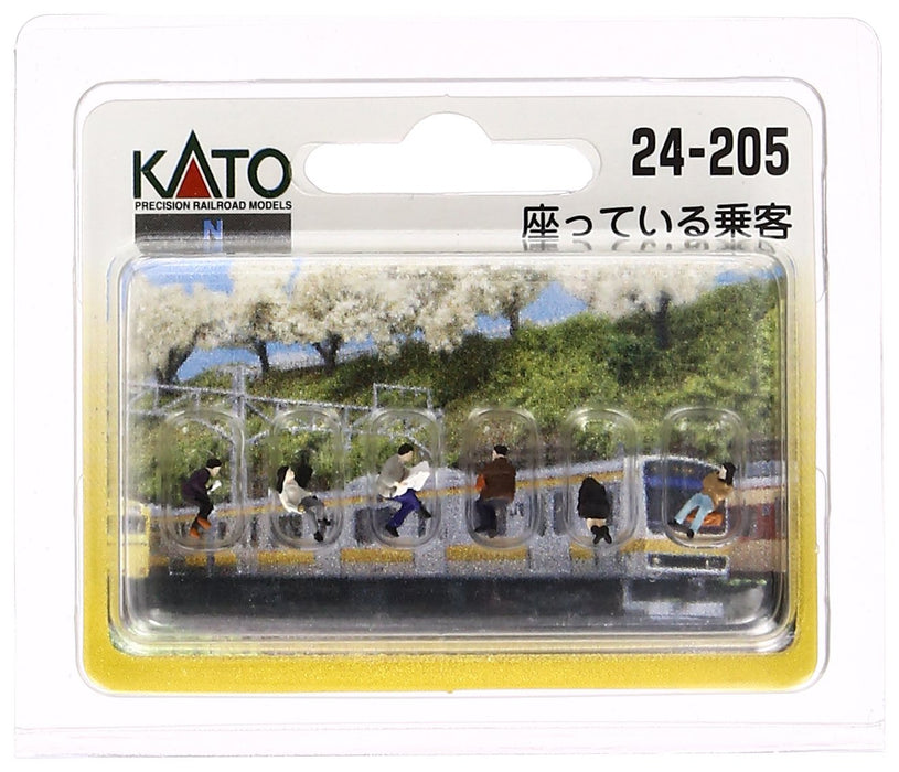 Kato N Gauge Diorama Supplies - Model 24-205 Sitting Passenger- Japan Figure Store - #1 Bring To You The Best Japanese Goods